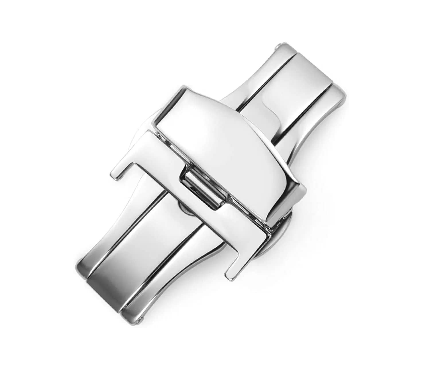 EwatchAccessories 14mm Butterfly Stainless Steel Silver Deployment Buckle Clasp For Watch Band Strap (14mm - Buttertterfly) (B0BWMKFDPB) Amazon Price History, Amazon Price Tracker