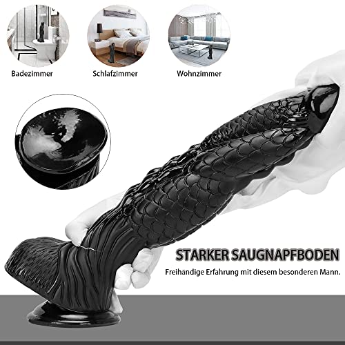 NAIXBTY 37cm üBergroße G-Punkt-Dildo für Frauen Realistische Dildos,klassische dildos,Monster Dildo mit starkem Saugnapf,Erwachsenenspielzeug für Frauen Vergnügen Dildo und Analspiel, Dildo für Männer – Bild 5