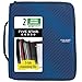 Five Star 2 Inch Zipper Binder, 3 Ring Binder, 6-Pocket Expanding File, Durable, Blue (72534)