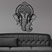 Shentop Danza del Buddha Induismo Indiano Elefante Ganesh Buddismo Adesivi murali Art Decalcomania del Vinile Sticker Murale Ganesha Elephant Crown Om 56 * 74cm