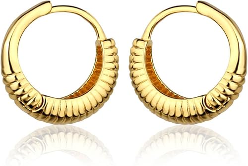 Brinco argola pequena folheada a ouro