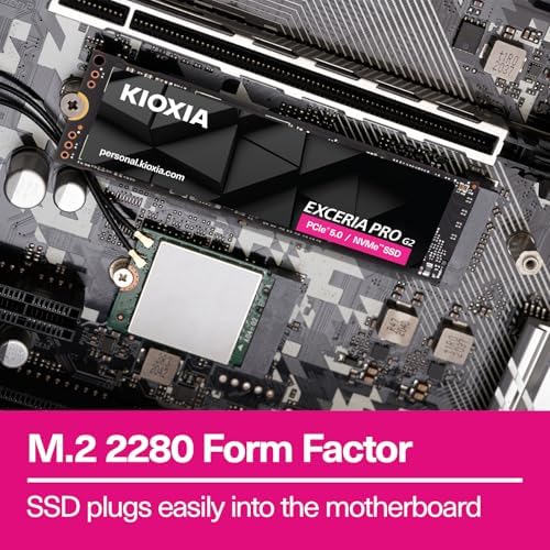 KIOXIA PCIe M2 2TB Exceria Pro G2 NVMe GEN5 14900/13400 MB/sn SSD (LVE10Z2T04G8) - Görsel 3