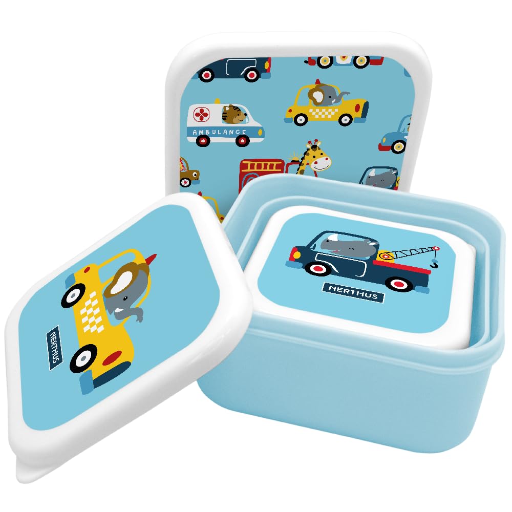 NERTHUS FIH 1330 Kids Lunch Basket, Polypropylene, Cars