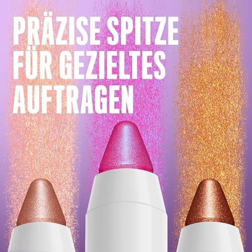 NYX Professional Makeup Schimmernder Highlighter Stift für das Gesicht, Für individuelle Looks, Intensive Farbe, Highlighter Pen mit pflegenden Ölen, Jumbo Highlighting Stick, Farbe: Coconut Cake