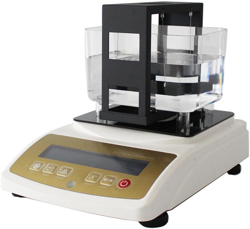Digital Electronic Gold Purity Tester Machine, Precious Metal Densimeter Density Density Tester Karat Detector - 0.0001G/Cm3 Density Resolution,300k