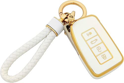 Vista 10 de Funda para llavero VW de TPU suave compatible con VW Volkswagen Jetta Passat Golf Beetle Rabbit GTI CC EOS Accesorios con llavero