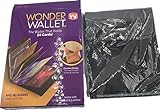 1PCS Hot sale NEW Wonder Wallet Amazing Slim RFID Wallets As Seen on TV Black Leather 12Cards