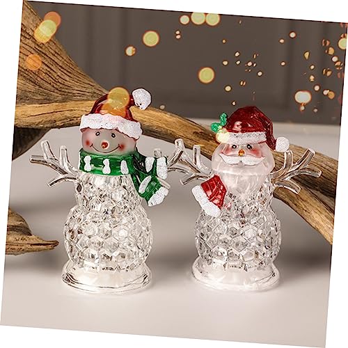 Zerodeko 6 Peças Iluminação de Natal decorações brilhantes decoração de mesa decorações de Natal pre