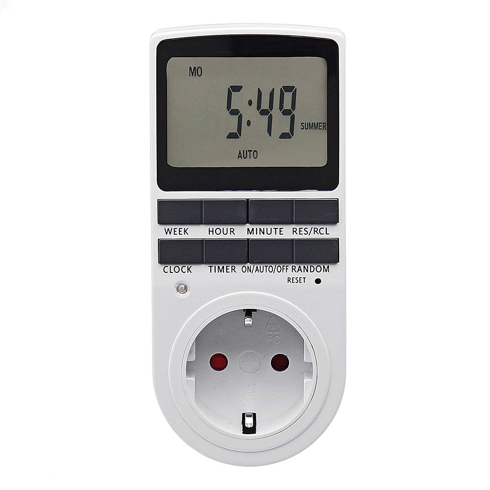 16A 230V Lcd Digital Timer Socket Mit Uhrenfunktion Timing Outlet Switch 24H Smart Timer Switch
