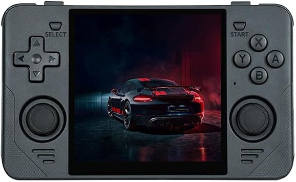 Powkiddy RGB30 Handheld Retro Game Console Built-in 20,000 Games 16+128G 4 Inch Display Open Source System, RK3566 Chip, Support 5G WiFi Black