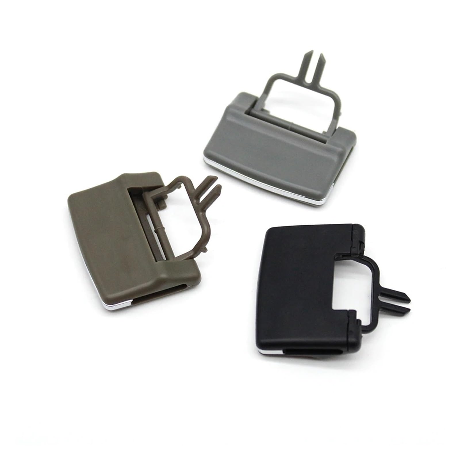 Aria Condizionata Bocchetta Di Ventilazione Per Benz W164 X164 ML GL 2005-2012 Auto Cruscotto Aria Condizionata Presa Pick AC Griglia Di Sfiato Tab Clip Di Riparazione Kit(2*Gray)