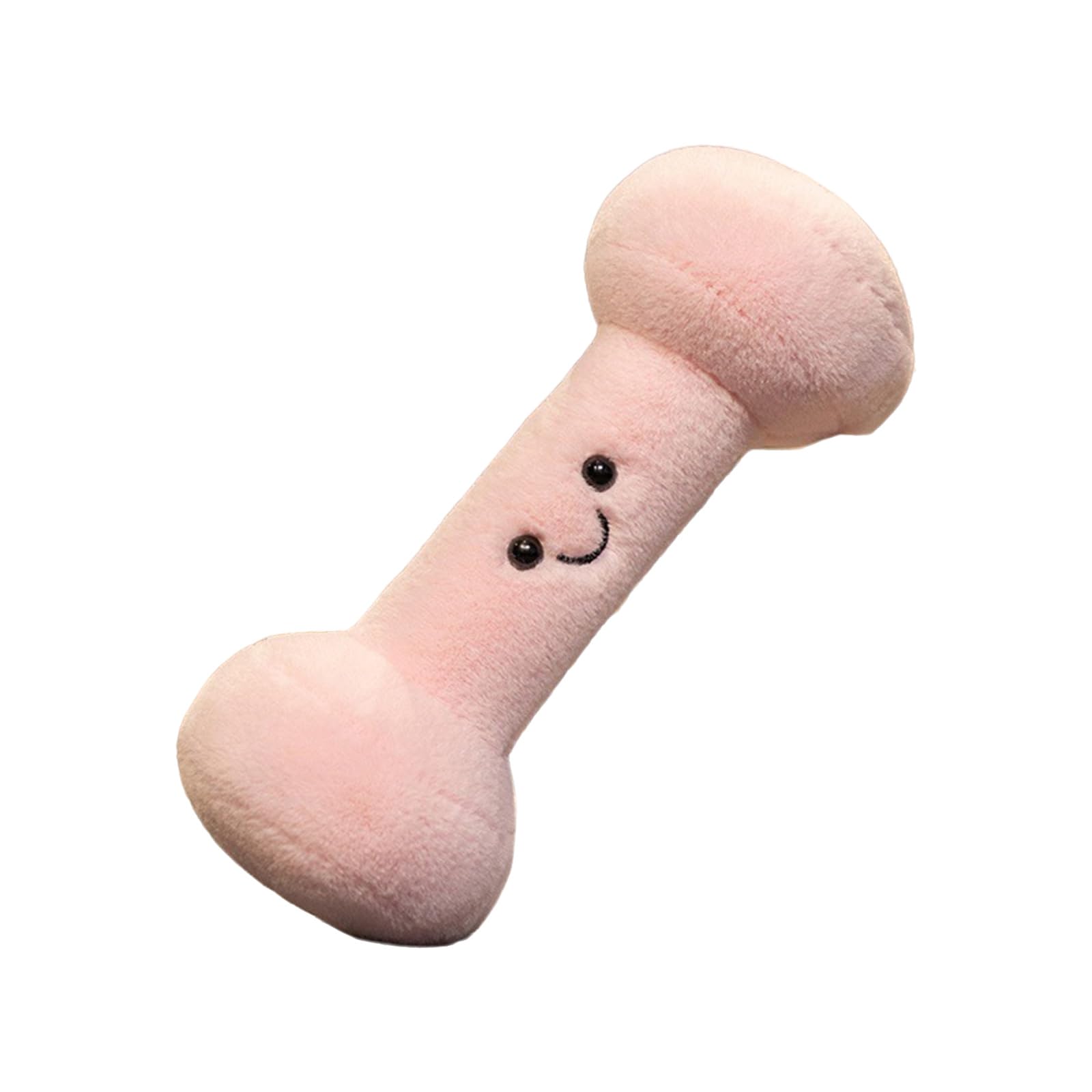 Soft Plush Dumbbell Shape Throw Pillow Toy for Newborns Infant Sensory Development Safe