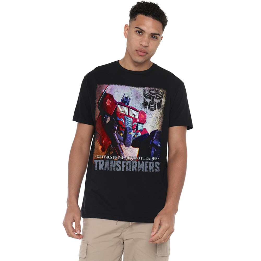 Transformers Generations Optimus Prime Comic Cover Unisex T Shirt, Black, Large
