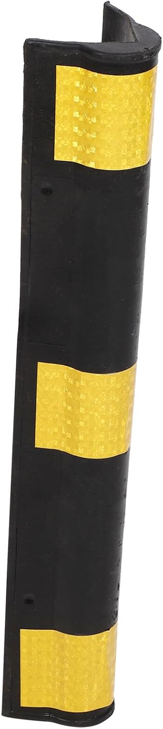 Vaguelly Reflective Rubber Corner Guards 600x100x10mm Wall Protectors for Parking Garage and Warehouse Sturdy Garage Wall Bumpers to Protect Car Doors