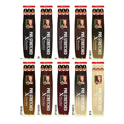 Outre Braids X-Pression Kanekalon 3X Pre Stretched Ultra Braid 72 (3-pack, 1B)