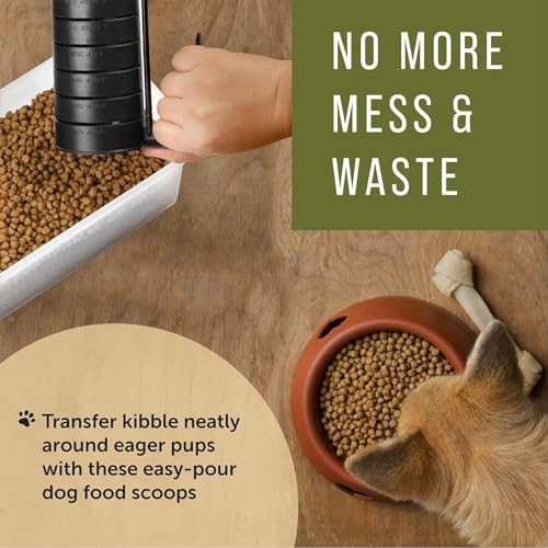 Tazas medidoras para alimento de mascotas, 2 unidades, negro, capacidad 2 tazas miniatura 3