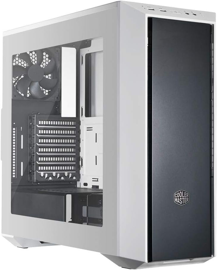 Cooler Master MasterBox 5 Mid-Tower with Internal Configuration, E-ATX Support and Nine SSD Mount Positions (Black/White)