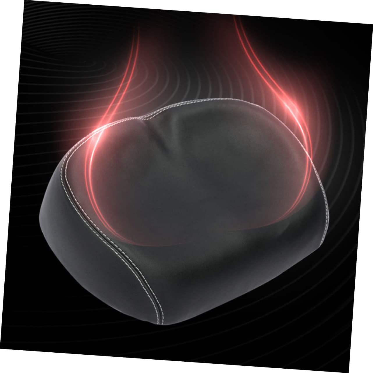 Noseless Widened Bike Saddle Comfortable Ergonomic Shockproof Cushion for Road and Mountain Bikes Lightweight Black Seat Pad