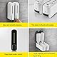Wandmontierter Manueller 300-ml-Duschgelspender, Praktische Presse, Premium-ABS, für Zuhause, Hotel, Badezimmer (White)