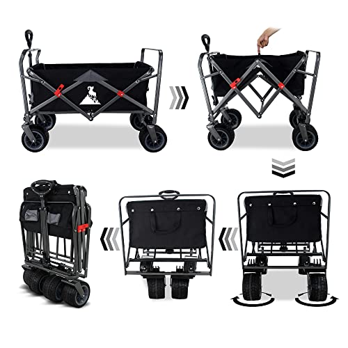 Strandwagen Bollerwagen Faltbar All-Terrain für Garten und Transport