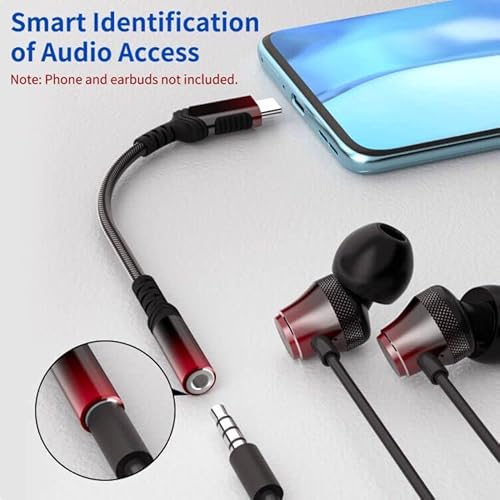 Usb C To 3.5Mm Adapter Usb C Headphone Adapter For Google Pixel 6 7 6A 7A Type C To 3.5Mm Jack Dongle Aux Cable Earphone Converter Audio Cord For Samsung Galaxy A53 A54 S23 Z Flip Fold 5 4 S22 S21 S20 #TOP4
