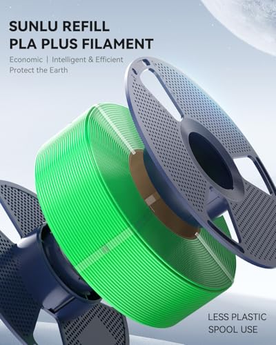 Image of SUNLU 500g Matte PLA Filament Refill 1.75mm, 3D Printer Filament PLA Refill, No-Spool White PLA Matte Filament for Reusable Spools Compatible with Bambu Lab A1 Printer, 4 Rolls 500g Each, 2kg Total