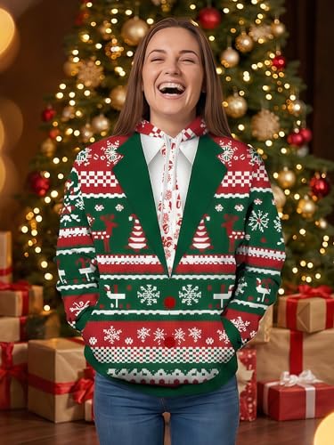 Ugly Christmas Sweatshirt Funny Muscle Christmas Hoodie 3D Printed Santa Claus Pullover Novelty Holiday Sweater 3 Ugly Christmas Sweatshirt Funny Muscle Christmas Hoodie 3D Printed Santa Claus Pullover Novelty Holiday Sweater