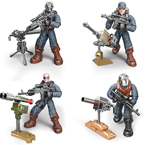 Meiest Swat Model Equipment Assembly Building Block Toys,8 Pcs City Police Action Mini-Figures With Multiple Military Weapons Accessories,Party Favors Set For Boys #TOP2