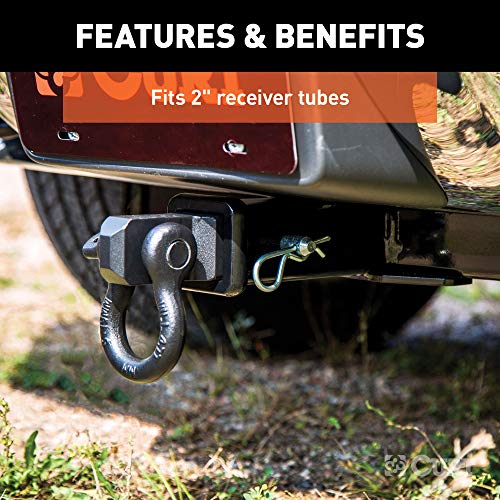 Curt 45832 D-Ring Shackle Mount Trailer Hitch, Fits 2-Inch Receiver, 13,000 Lbs #TOP4