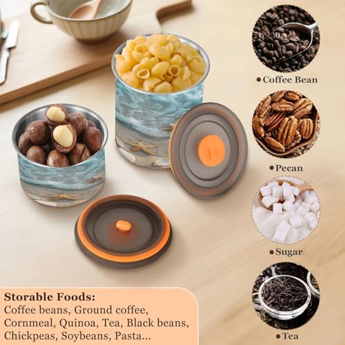 Recipiente hermético para café de acero Blueangle 17oz miniatura 5