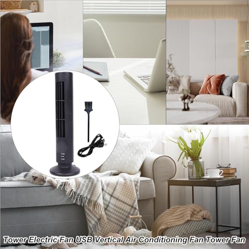Ventilateur de table vertical USB à 2 vitesses pour bureau - 7