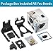 notiela Speaker Wall Mount for Sonos Five & Play 5 Gen 2 Speaker Mount, Tilt & Swivel Adjustable Wall Bracket for Sonos Play:5 and Sonos Five Wall Mount, Black