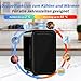 YASHE Mini-Kühlschrank, 6 Liter/8 Dosen, 220–240 V AC/DC, tragbarer thermoelektrischer Kühler, Kühlschränke für Schlafzimmer, Hautpflege, Getränke, Büro, Wohnheim und Auto, Schwarz