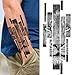 VANTATY 10 Sheets Realistic Tiger Temporary Tattoos Animals For Men Body Armband Soldier Fake Tatoo Stickers For Women Scorpion Wolf Deer Elk Eagle Bear Dot Adults Forearm Tattoos Girls Kids Teens.