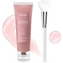 Collagen Wrapping Mask, K-Beauty Inspired Overnight Peel Off Face Mask with Hydrolyzed Collagen &amp; Hyaluronic Acid - Firming Night Mask for Glass Skin, Deep Hydration &amp; Wrinkles, 2.5 fl oz