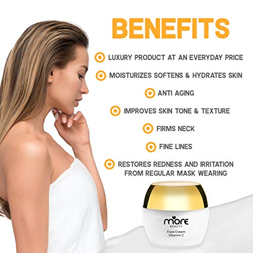 Morebeauty - Vitamin C Mineral Face Moisturizer, Fresh Moisturizing Facial Cream, Dry To Normal Skin, For Day & Night, Beauty Skincare Hydro Boost Treatment Repair & Cleanser Spf 25 50Ml. 1.7 Fl Oz. #TOP2