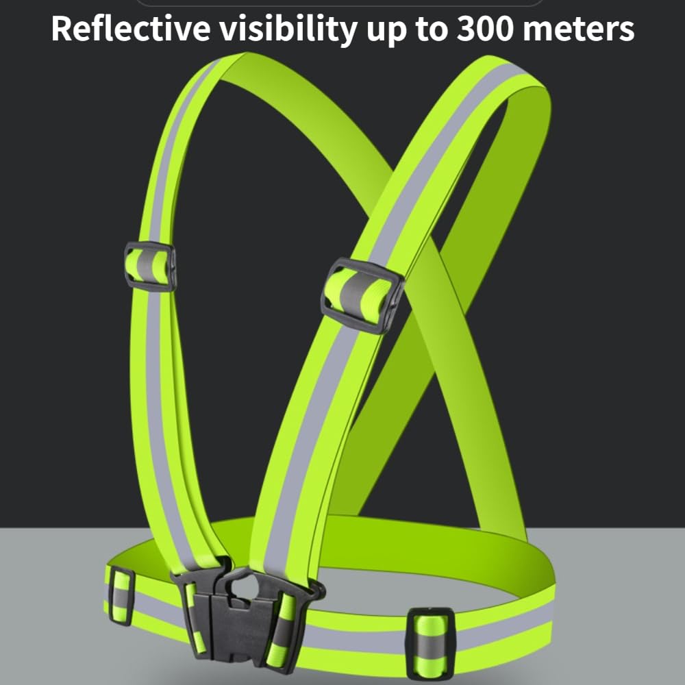 Gilet Catarifrangente Regolabile - 2Pcs Con Nastri Riflettenti, Per Sicurezza Notturna - Foto 12