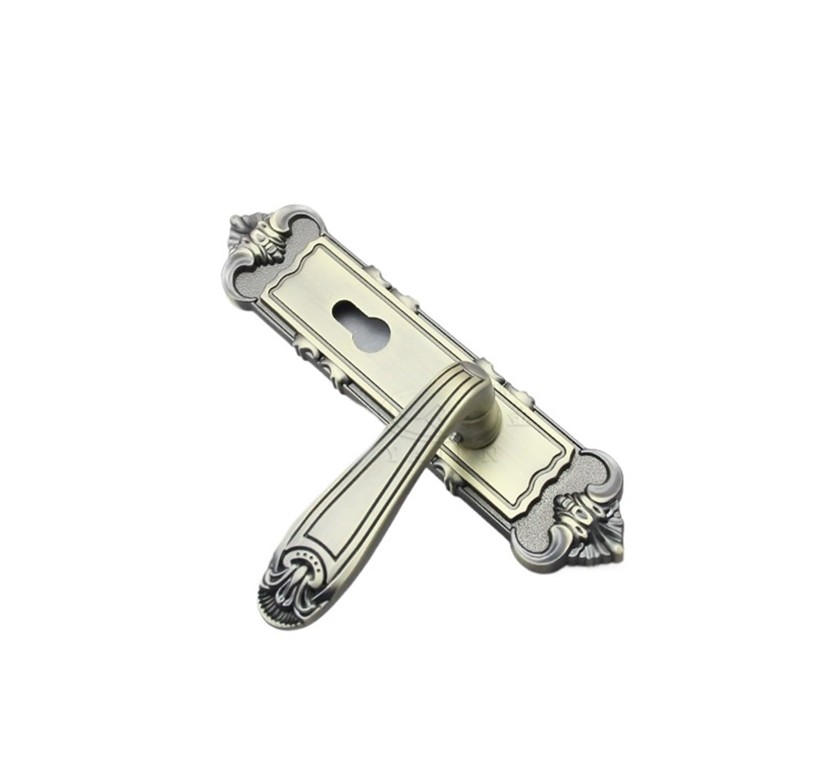 Poignée en alliage de zinc solide avec serrure magnétique réversible bronze