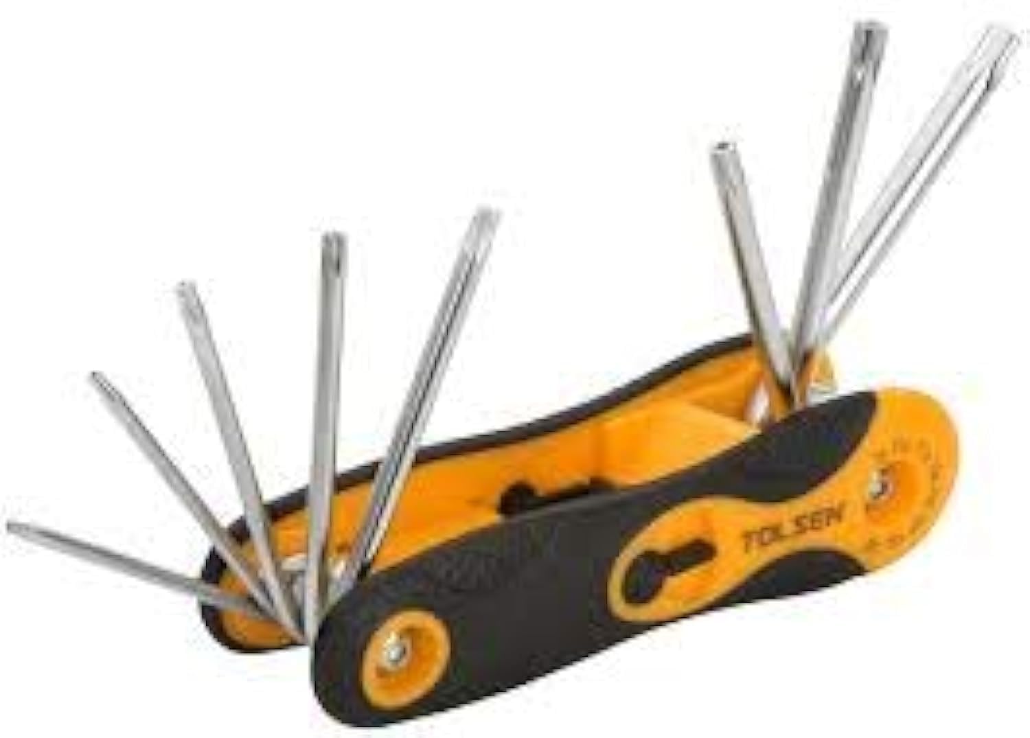 Tolsen 8PCS FOLDING TORX HEX KEY SET T9, T10, T15, T20, T25, T27, T30, T40