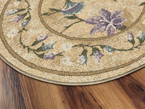 Brumlow Mills Butterfly Floral Area Rug For Kitchen, Dining, Living Room, Bedroom, Doorway Mat Or Home Accent Carpet, 30" X 46", Topaz #TOP2