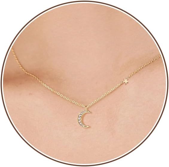 Gold Necklace for Women-14k Gold Plated Infinity Necklace Star Of David Necklace Evil Eye Cross Pendants Heart Dainty Gold Necklace For Women