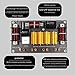 ziaoou 1500W High Power Speaker Crossover 3 Way High-Low 8 Ohm Frequency Divider for Speaker, Crossover Point 1600/2800Hz, black, 500006841