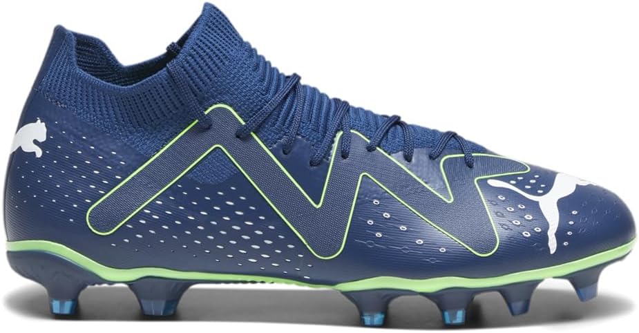 Future Match Firm Ground Cleats - Lightweight Navy Mesh Upper with 3D Textures, Made with 20% Recycled Materials