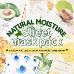 EUNYUL [PACK OF 10] Natural Sheet Mask Pack 10 types Korean Skincare Facial Mask Pack/Aloe, Collagen, Pearl, Hyaluron, Avocado, Pomegranate, Vitamin, Blueberry, Green Tea, Cucumber - Image 2