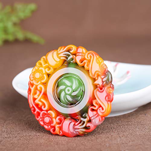 Pendentif en jade Hetian de haute joaillerie et son collier élégant - 3