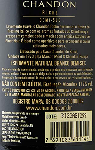 Chandon Espumante Riche Demi-Sec 750Ml