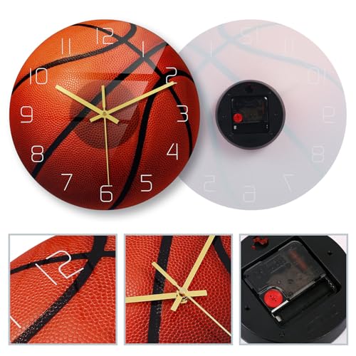 Horloge murale silencieuse Healvian pour chambre sans bruit de tic-tac