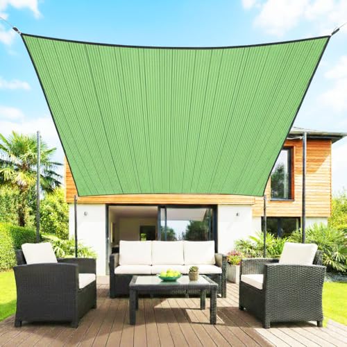 Image of TAVASYA 90% Shade Net 10 x 30 Feet | Green with Black Lines | HDPE | UV Resistant Sun Shade Cloth for Garden, Terrace, Greenhouse, Car Parking & Outdoor Heat Protection
