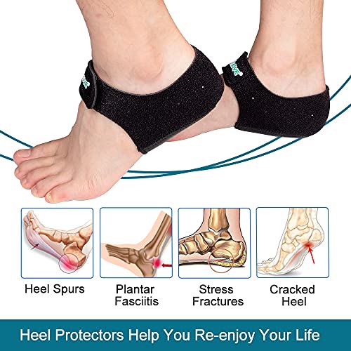 Welnove Protettori del tallone,2 pcs Heel Cups con...