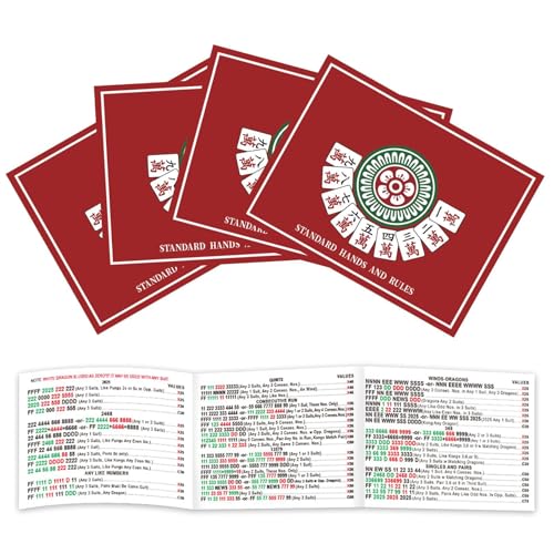 Hailerio Cartes De Règles pour Le Jeu De Mahjong |